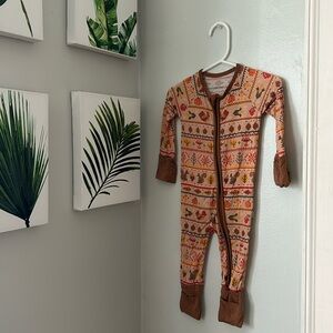 Little Sleepies Harvest Fair Isle Zippy